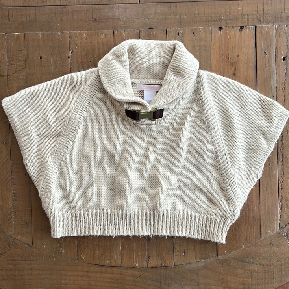 Janie and jack horse camp rider poncho sweater